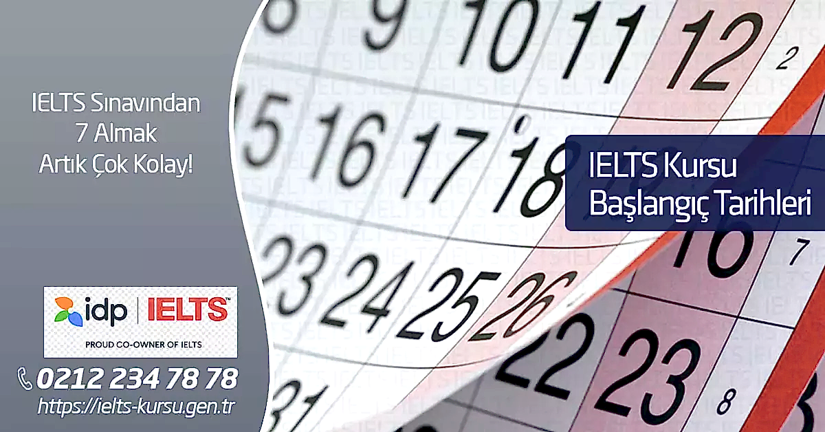 ielts kursu başlangıç tarihleri