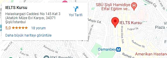 ielts kursu taksim